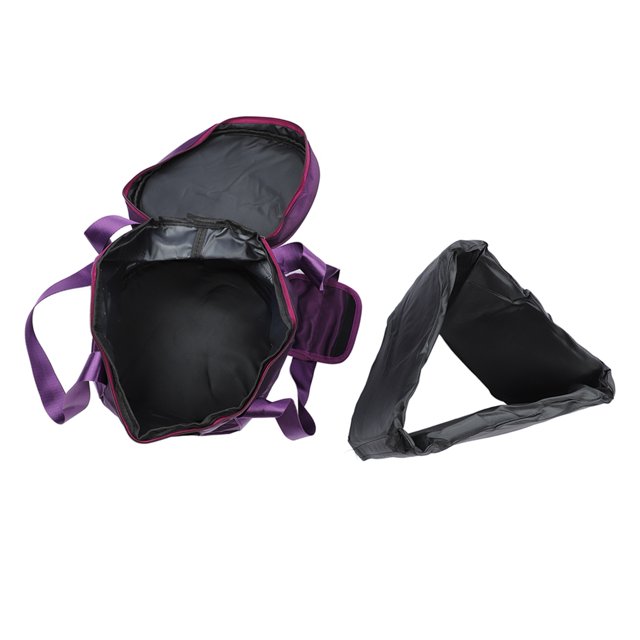Bolsa de Almacenamiento de cuencos de Cristal, Estuche de Transporte Portátil Con Cremallera Doble y Bolsillo externo para cuenco de música