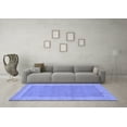thumbnail image 3 of Ahgly Company Indoor Rectangle Abstract Blue Contemporary Area Rugs, 2' x 4', 3 of 4