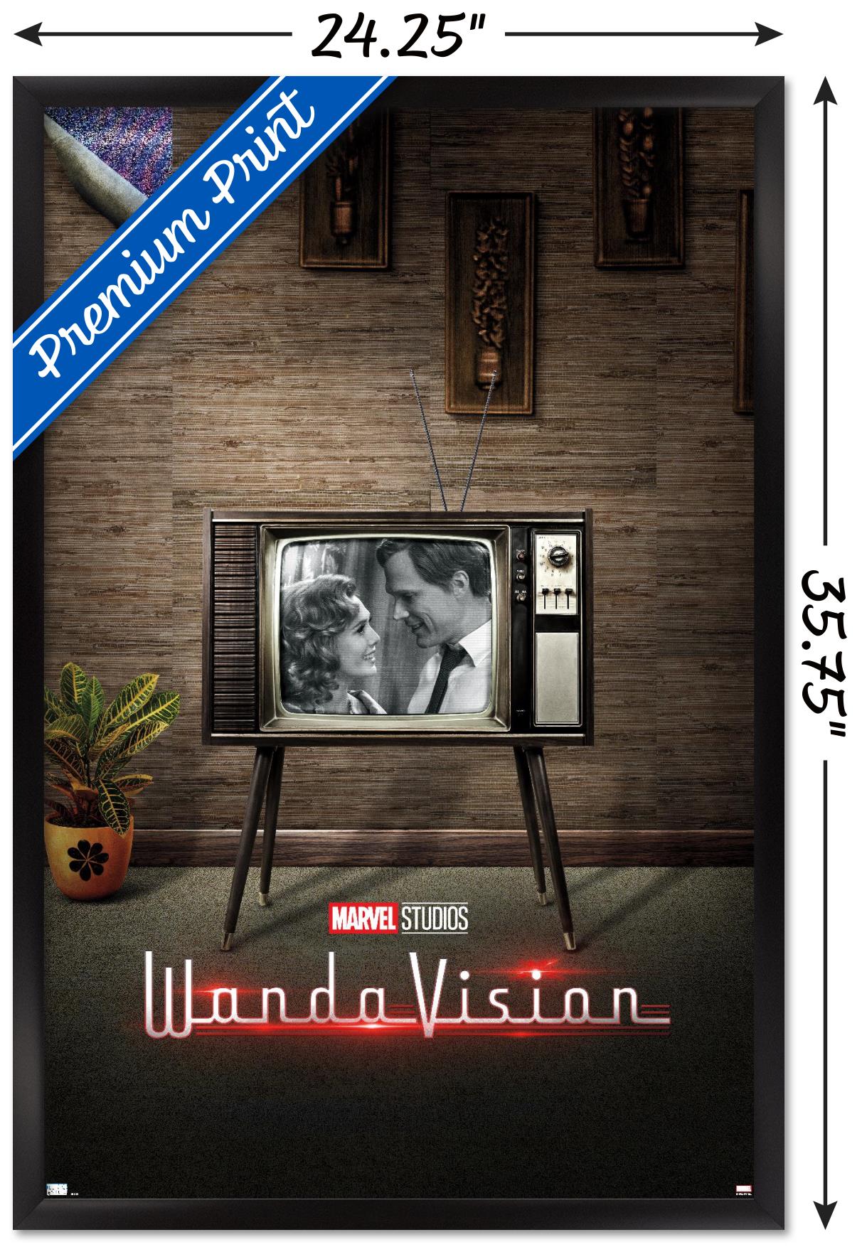 Marvel WandaVision - 50's One Sheet Wall Poster, 22.375" x 34", Framed