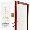 thumbnail image 4 of Red Lantern 6 ft. Tall Double Cross Shoji Screen - Rosewood - 6 Panels, 4 of 7