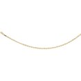 thumbnail image 2 of 10K Solid Tri-color Gold Valentino Chain Necklace Diamond cut 2.8 mm Nickel Free, 20 inches long, 2 of 2