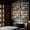 White+Glass+Particle Board, variant on LHYY Wall-Mounted Display Case,5-Tier Display Cabinet with 2 Glass Doors and Adjustable Shelves