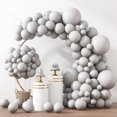 thumbnail image 1 of Kit de globos RUBFAC de látex gris 129 unidades con diferentes tamaños, 1 of 7