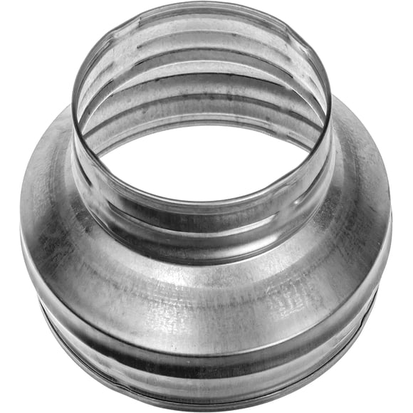 Repa Market 6" to 5" Inch Duct Reducer/Increaser – Galvanized Steel Vent Pipe Adapter HVAC & Dryer Vent Systems – Round Metal Coupling Connector