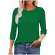 thumbnail image 3 of Blusas para mujer,Blusa de encaje con escote en V para mujer, informal, de manga corta, de poliéster, holgada, para uso diario, sopatenor, 3 of 9