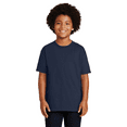 thumbnail image 2 of Gildan Youth Ultra Cotton T-Shirt, Youth Crewneck T-Shirt, Cotton Kids Short Sleeve Tee, Navy, M, 2 of 5