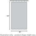 thumbnail image 6 of Purple Curtains 84 Inch Length for Living Room 2 Panel Set Purple and Grey White Window Treatment Curtains Lavender Ombre Gradient Light Filtering Curtains Modern Abstract Drapes, 6 of 6