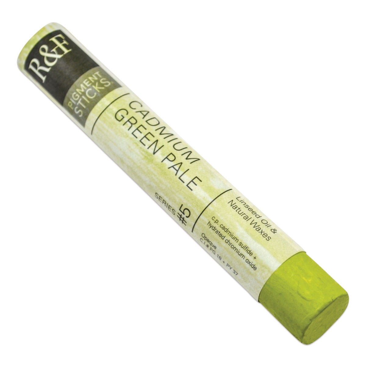 R&F Handmade Paints Pigment Stick, 38ml, Cadmium Green Pale