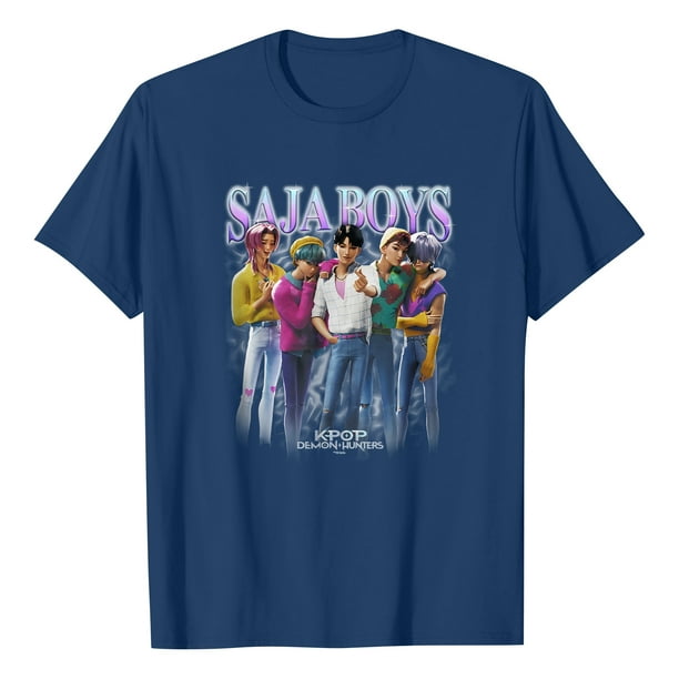 Women's pop singer Casual Cotton demon Print TOP,Short Sleeve Cartoon Graphic Tee for POP SINGER and Movie Fans 2XL
