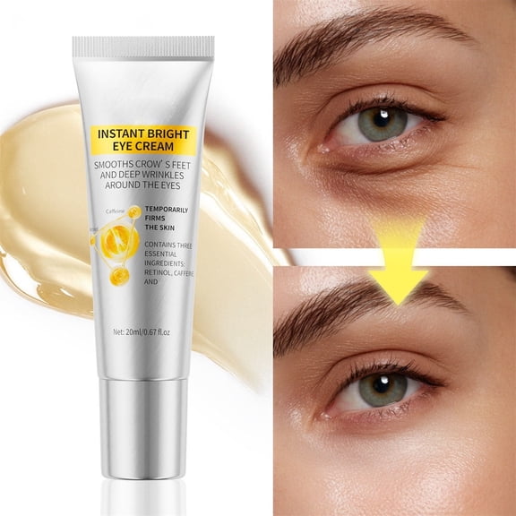 Instant Eye Tightener, Perfect Eye Crunch Cream Under Eye Bags, Helps Smooth Fine Lines And Wrinkles Look, Easy-Wear Formula,Ultimate Lift & Smooth Finish