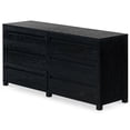 thumbnail image 5 of Safavieh Tobiette 6 Drawer Solid Wood Dresser in Black, 5 of 12