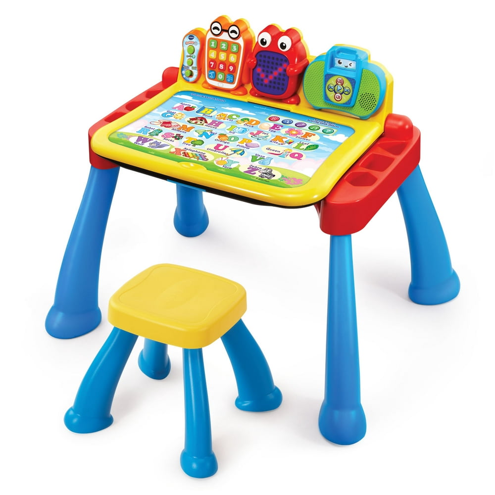 VTech Touch and Learn Activity Desk Deluxe with Easel and Chalkboard