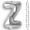 Silver, variant on Silver Letter Q Mylar Foil Balloon 16 Inch - Air Filled Only Metallic Balloons for Birthday Party, Wedding Anniversary, Graduation, Engagement Decor