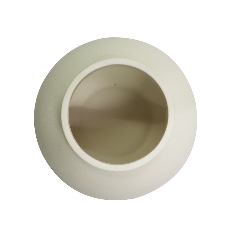 Better Homes & Gardens Matte Ceramic Round Vase, Off-White photo 4