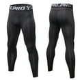 thumbnail image 2 of Mens Four Seasons Simple Exercise Tight Fitness Running Stretch Basketball Base Training Compression Pants Fitness Pants Pants, 2 of 5