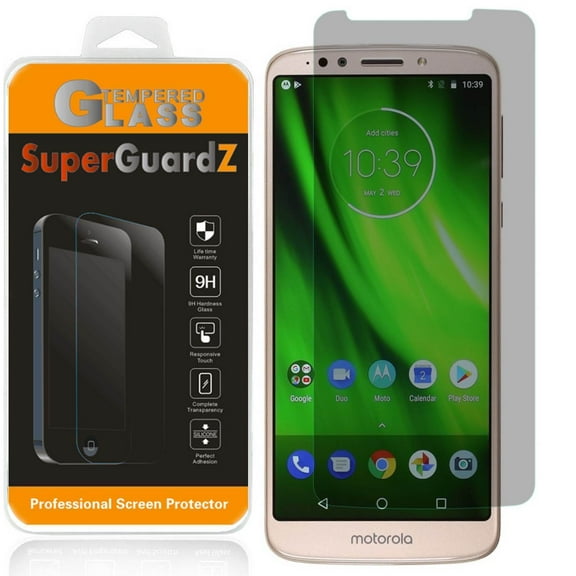 For Motorola Moto G6 Forge - SuperGuardZ Privacy Anti-Spy Tempered Glass Screen Protector, 9H, Anti-Scratch, Anti-Bubble, Anti-Fingerprint