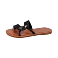 thumbnail image 2 of YOUYEDIAN Pantoufles de Maison pour Femmes Été Chaussures d'Intérieur Mignonnes Confortables Sandales Sandales de Plage (Noir), 2 of 8