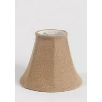 Urbanest 1100258 Chandelier Lamp Shade 6-inch, Bell, Clip On, Burlap