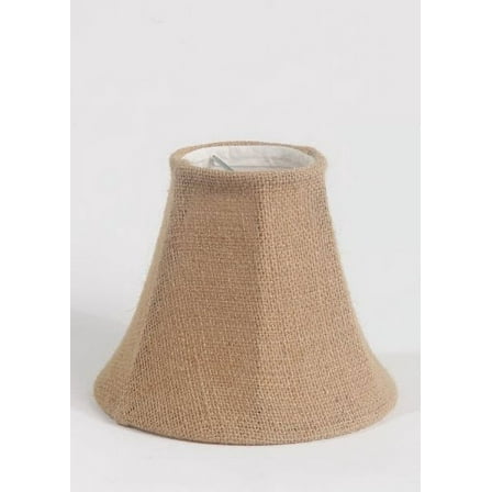 Urbanest 1100258 Chandelier Lamp Shade 6-inch, Bell, Clip On, Burlap