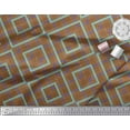 thumbnail image 2 of Soimoi Satin Silk Fabric Geometric Check Print Sewing Fabric Yard 42 Inch Wide, 2 of 3