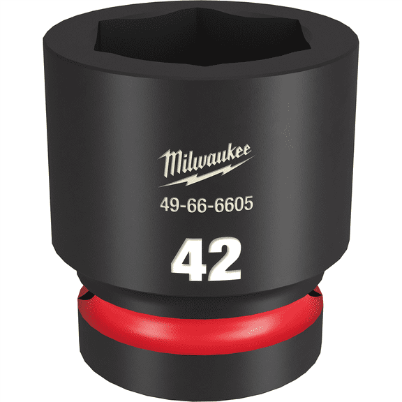Milwaukee Tool SHOCKWAVE Impact Duty  1"Drive 42MM Standard 6 Point Socket