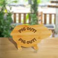 thumbnail image 4 of Pig Out! (13.75 x 8.75") Pig Shape Cutting Board | Funny Decorative Kitchen Chopping Board, 4 of 7