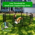 thumbnail image 5 of Dog Playpen Outdoor Extra Wide 12 Panels Heavy Duty Dog Fence 40" Height Anti-Rust with Doors Portable for RV Camping Yard, Total 27FT, 58 Sq.ft, Snowy Black, 5 of 8