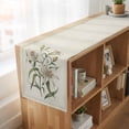thumbnail image 6 of Vintage Floral 90 Inch Table Runner, Farmhouse Country Retro Flower Artwork Farmhouse Dresser Scarf Cotton & Linen Tablerunner for Dining/Kitchen Island/Holiday Party Décor 13" x 90", 6 of 9
