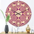 thumbnail image 2 of Designart 'Abstract Retro Pattern Design XI' Mid-Century Modern Wood Wall Clock, 2 of 5