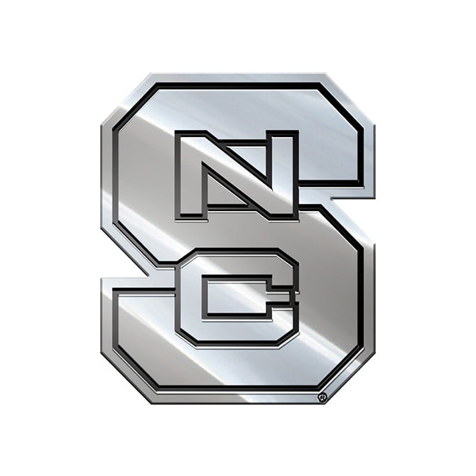 North Carolina NC State Wolf Metal Auto Emblem