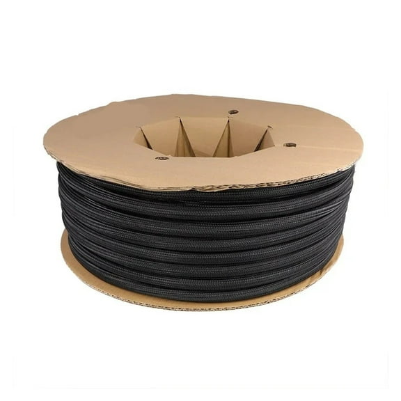 5meters Black Self-Closed Cable Sleeve PET Cable Power Cord Insulated High Protection Split Sleeving