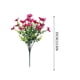 thumbnail image 3 of Flores artificiales para decoración exterior de patios en pack de 6 ramos de flores falsas para jardín en porche y decoración de bodas, 3 of 7