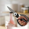 thumbnail image 3 of EXLEAF 2026 New Heavy Duty Kitchen Scissors-Sharp Stainless Steel Multi-Purpose Shears with Ergonomic Non-Slip Handle for Effortless Cutting,Poultry,Fish,Vegetables,Herbs More,Dishwasher Safe A, 3 of 6
