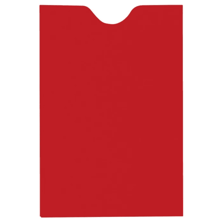 LUXPaper Credit Card & Gift Cards Sleeves, 80 lb, Ruby Red, 1,000 Pack, Size 2 3/8 x 3 1/2