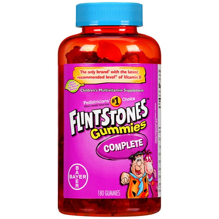 Pierrafeu Gummies, 180 comte, bateau des Etats-Unis, Marque Flintstones Vitamins