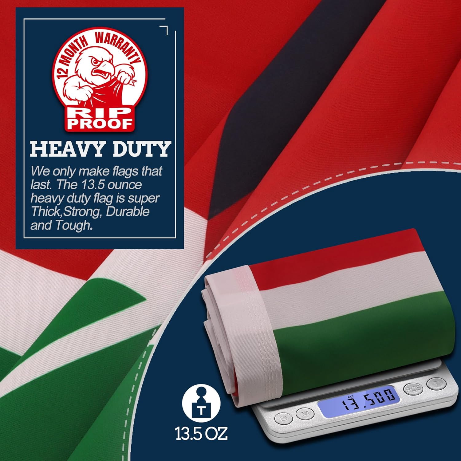 Anley Rip-Proof Double Sided 3-Ply Kenya Flag 3x5 Foot - Republic of Kenya Flags
