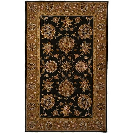Safavieh Traditions Masterpiece Hand-Tufted Silk Black/Gold Area Rug