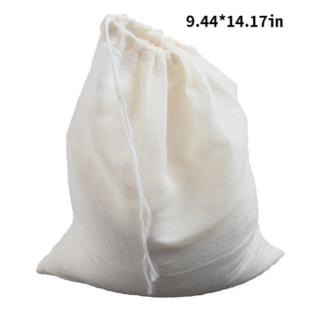 Maoww Reusable Cheese Cloth Bag Cheesecloth Filter Cold Brew Vegetable Stuffing Water Filtration Tea Coffee Strainer 24x36cm
