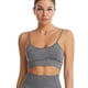 thumbnail image 3 of Camisole Non-Wired Bralettesfor yoga, Seamless Sports & Sleeping & Home Bra with Double Straps & Removable Pads-Grey(M), 3 of 5
