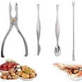 thumbnail image 1 of Ensemble d'Outils de Fruits de Mer en Acier Inoxydable 4 Pcs Homard Crabe Craqueur Pince Homard, 1 of 2
