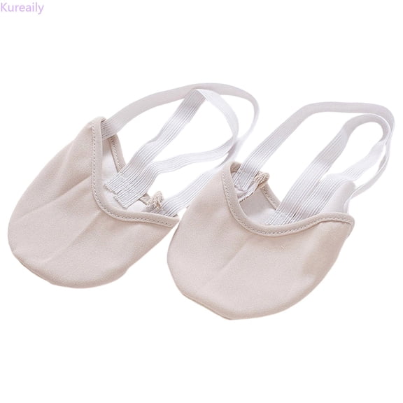 Kureaily Girls Soft Sole Dance Shoes Lightweight Cushioned Dance Sneakers For Young Dancers Breathable Flexible Tween Ballet Practice Footwear 6-8 Years