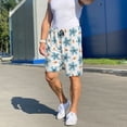 thumbnail image 5 of Wukai Flower Leaves Men’s Short Pajama Pants With Pockets Soft Sleep Pj Shorts for Men-X-Large, 5 of 6