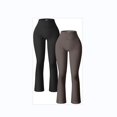 thumbnail image 4 of Pantalones de yoga deportivos informales transfronterizos europeos y americanos 2023, pantalones de entrenamiento de cintura alta acampanados, leggings, pantalones para mujer, 4 of 6