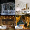 thumbnail image 3 of Efavormart 10FTx10FT Cool White 300 LED Icicle Lights, Backdrop Curtain Lights With 8 Lighting Modes for Outdoor Dripping Icicle Indoor Wedding Party Decorations, 3 of 6