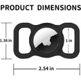 thumbnail image 3 of Airtag Dog Collar Holder(2 Pack) Waterproof Airtag Case for Dog Collar,Pet GPS Tracker for Cats,Silicone Dog Tags Personalized for Anti-Lost, 3 of 5