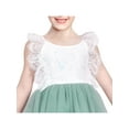 thumbnail image 5 of Girls Dress Green Lace Tulle Hollow Back Halter Elegant Bridesmaid 8 Years, 5 of 7