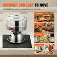 thumbnail image 4 of KFFKFF Electric Sifter Shaker, Stainless Steel, 45W, with Dual Mesh 12+80, Ideal for Flour, Mungbean, and Rice, Automatic Powder Sieving Machine for Kitchen Countertops, 4 of 9