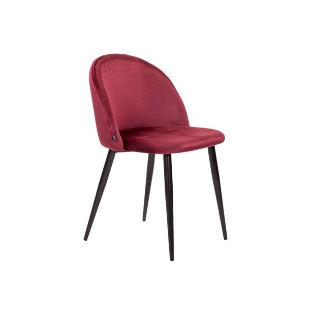 Silla Jonotla velvet pata negra Estilo Contemporáneo Color Rojo GAIA Jonotla