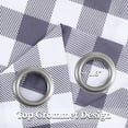 thumbnail image 3 of Haperlare Buffalo Check Plaid Curtains 37"W x 63"L Farmhouse Blackout Window Covering for Living Room Bedroom, Gray White, 2 Panels, 3 of 6