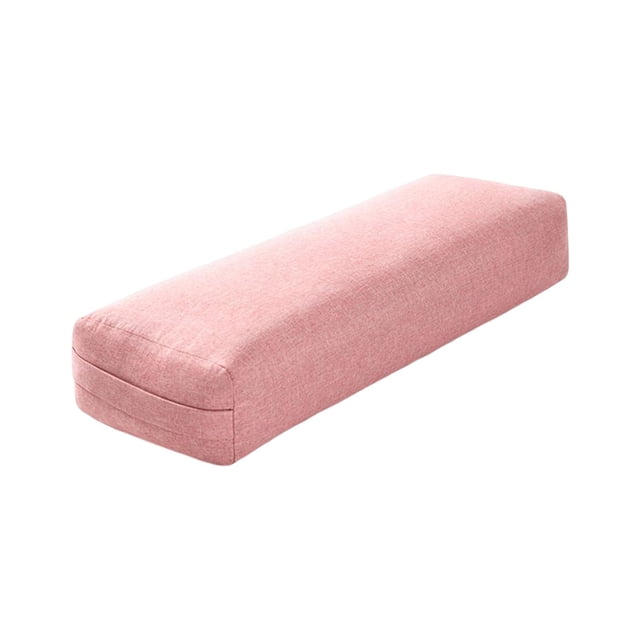 Almencla Professional Yoga Bolster Removable Washable Cover High Elastic Rectangular Yoga Pink